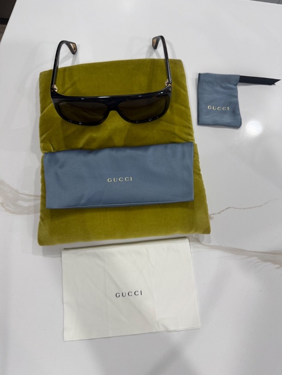 New with receipt Gucci 62mm Shield Aviator main image 12